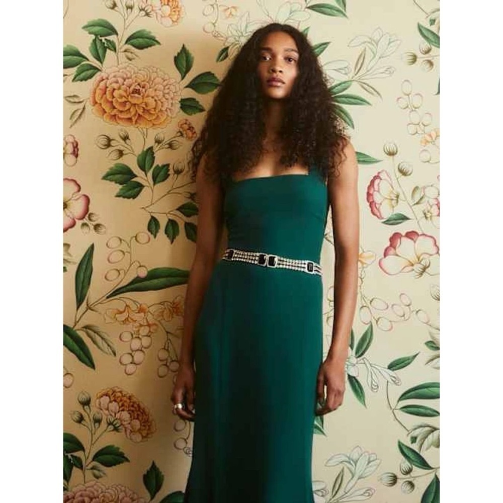 NWT Reformation Balina Dress Spruce - Picture 3 of 12